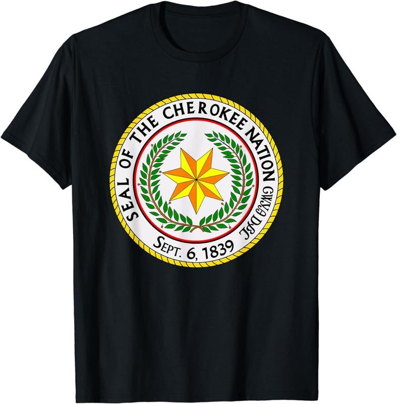 [100% Cotton] Seal of the Cherokee Nation Cherokee Native American Pride T-Shirt Hoodie, Sweatshirt | WearSparks.com