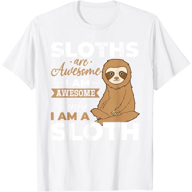 [100% Cotton] Sloth Animals - Sloths are Awesome T-Shirt Hoodie, Sweatshirt | WearSparks.com