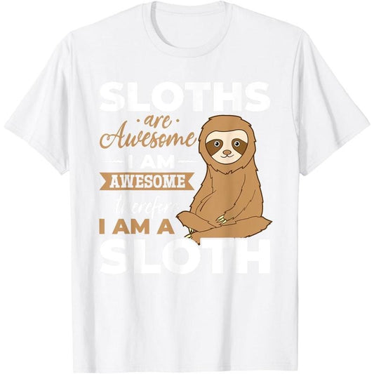 [100% Cotton] Sloth Animals - Sloths are Awesome T-Shirt Hoodie, Sweatshirt | WearSparks.com