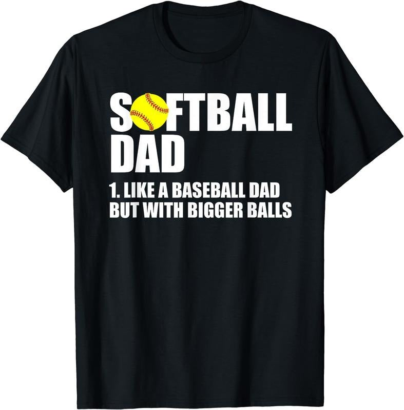 [100% Cotton] Softball Dad Definition Funny T-Shirt Hoodie, Sweatshirt | WearSparks.com