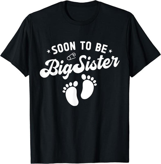 [100% Cotton] Soon to Be Big Sister Pregnancy Announcement for Big Sister T-Shirt Hoodie, Sweatshirt | WearSparks.com