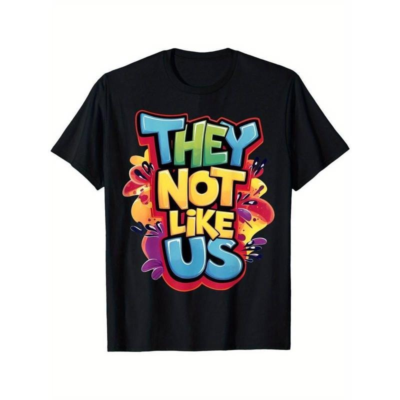 [100% Cotton] THEY NOT LIKE US T-Shirt Comfortable Short Sleeve Cotton Crew Neck T-Shirt Hoodie, Sweatshirt | WearSparks.com