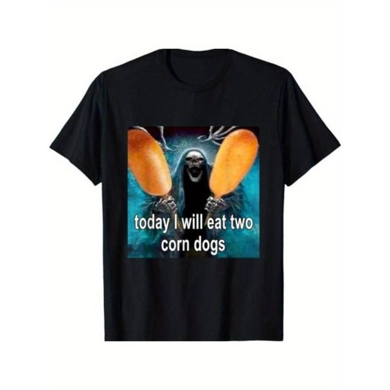 [100% Cotton] Today I Will Eat Two Corn Dogs Meme Funny Dog Lover Gift Unisex T-Shirt Hoodie, Sweatshirt | WearSparks.com
