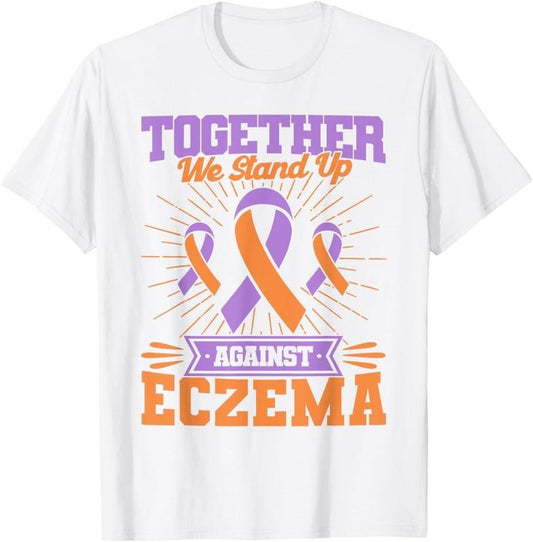 [100% Cotton] Together We Stand Up Against Eczema Awareness T-Shirt Hoodie, Sweatshirt | WearSparks.com