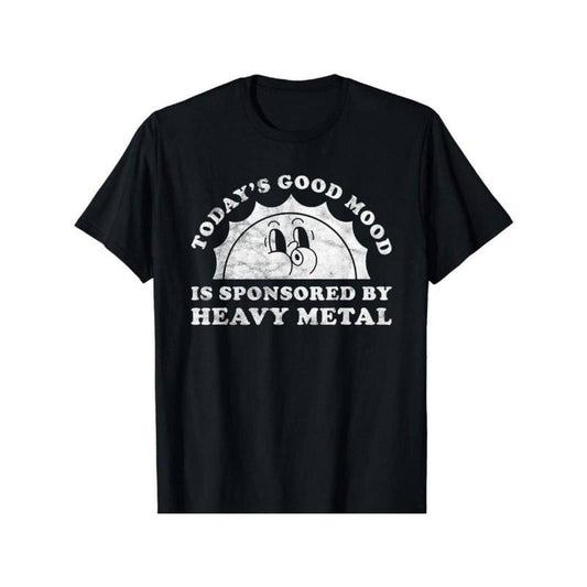 [100% Cotton] Unisex-Adults T-Shirt Black Classic Fit Short Sleeve Heavy Metal Letter Printstyle{n002}2 Hoodie, Sweatshirt