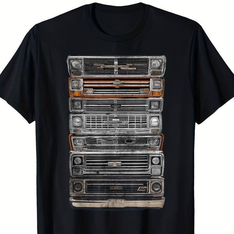[100% Cotton] Vintage American Classic Square Body Truck T-Shirt Hoodie, Sweatshirt | WearSparks.com