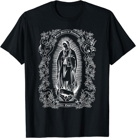 [100% Cotton] Virgen de Guadalupe Shirt Guadalupe's Virgin Christian Gift Hoodie, Sweatshirt | WearSparks.com