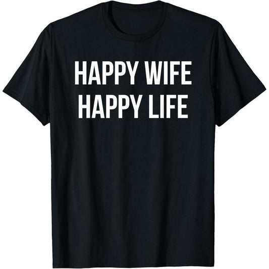 [100% Cotton] WIFE HAPPY LIFE T-Shirt Hoodie, Sweatshirt | WearSparks.com