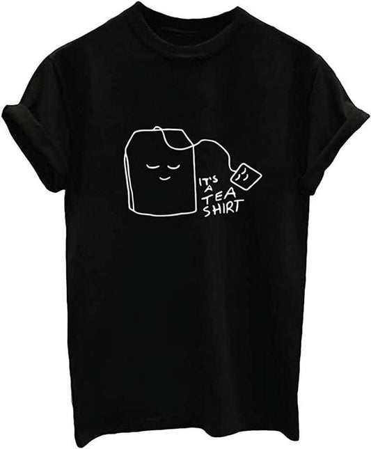 [100% Cotton] Women Cute Graphic T Shirts Teen Girls Summer Funny Tops Hoodie, Sweatshirt | WearSparks.com
