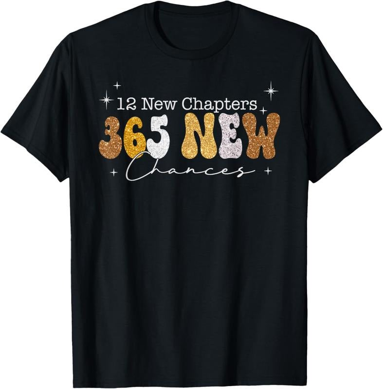 100% Cotton 12 New Chapters 365 New Chances Happy 2025 Family Matching T-Shirt Hoodie, Sweatshirt | WearSparks.com