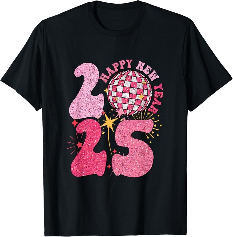 100% Cotton 2025 Happy New Year Fireworks Party 2025 Family Matching T-Shirt Hoodie, Sweatshirt | WearSparks.com