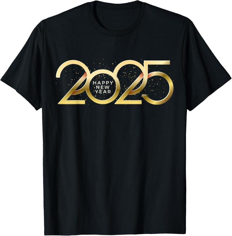 100% Cotton 2025 Happy New Year Party Supplies 2025 Family Matching T-Shirt Hoodie, Sweatshirt | WearSparks.com