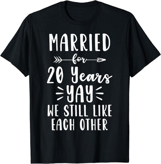 [100% Cotton]20th 20 year Wedding Anniversary Gift Like Husband Wife T-Shirt Hoodie, Sweatshirt | WearSparks.com