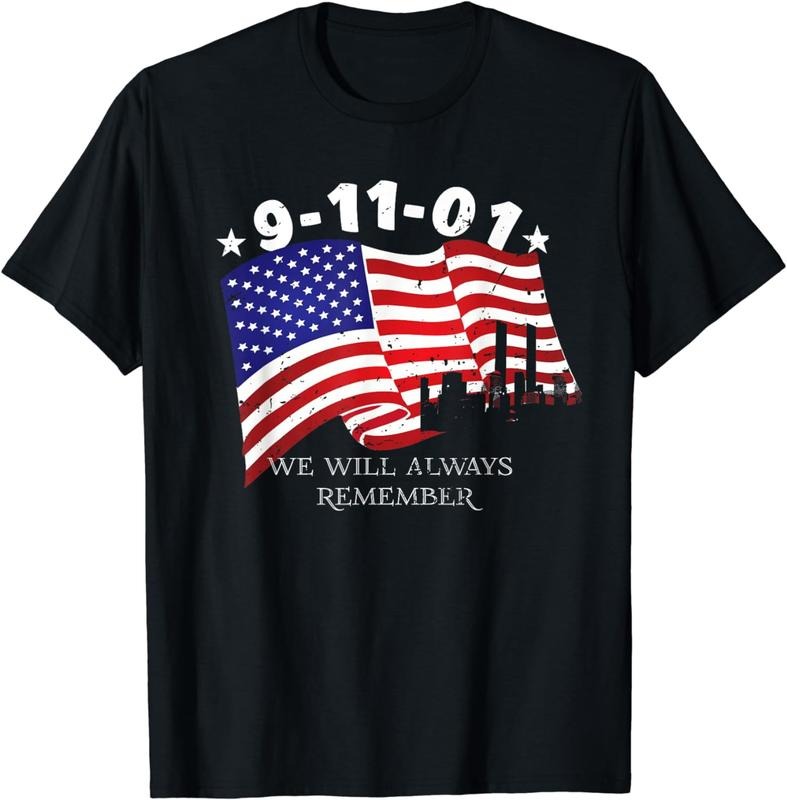 [100% Cotton]9-11-01 We Will Always Remember T-Shirt Hoodie, Sweatshirt | WearSparks.com