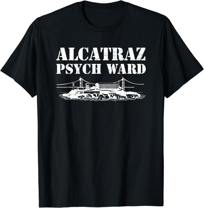 [100% Cotton]Alcatraz Psych Ward Jail Penitentiary Funny Prison T-Shirt Hoodie, Sweatshirt | WearSparks.com