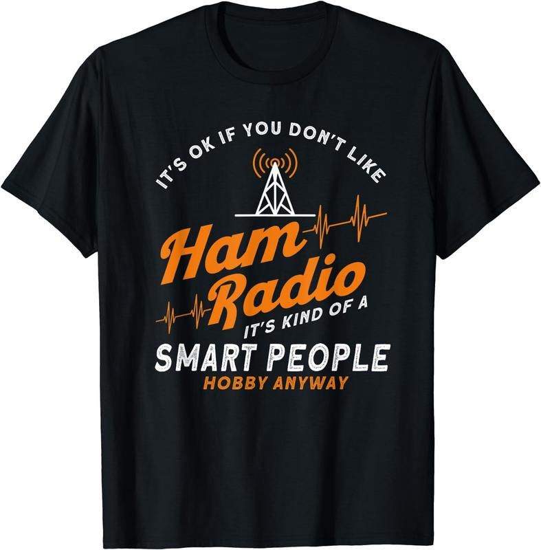 [100% Cotton]Amateur Radio Smart People Hobby Anyway Ham Radio T-Shirt Black Hoodie, Sweatshirt | WearSparks.com