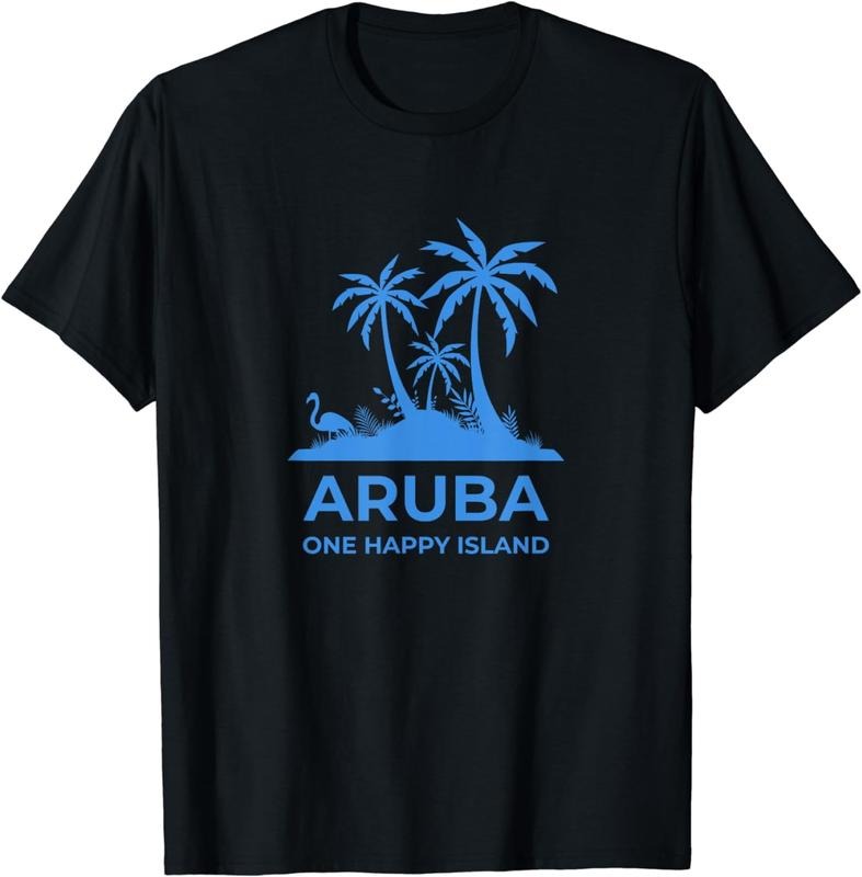 [100% Cotton]Aruba One Happy Island T-Shirt Hoodie, Sweatshirt | WearSparks.com