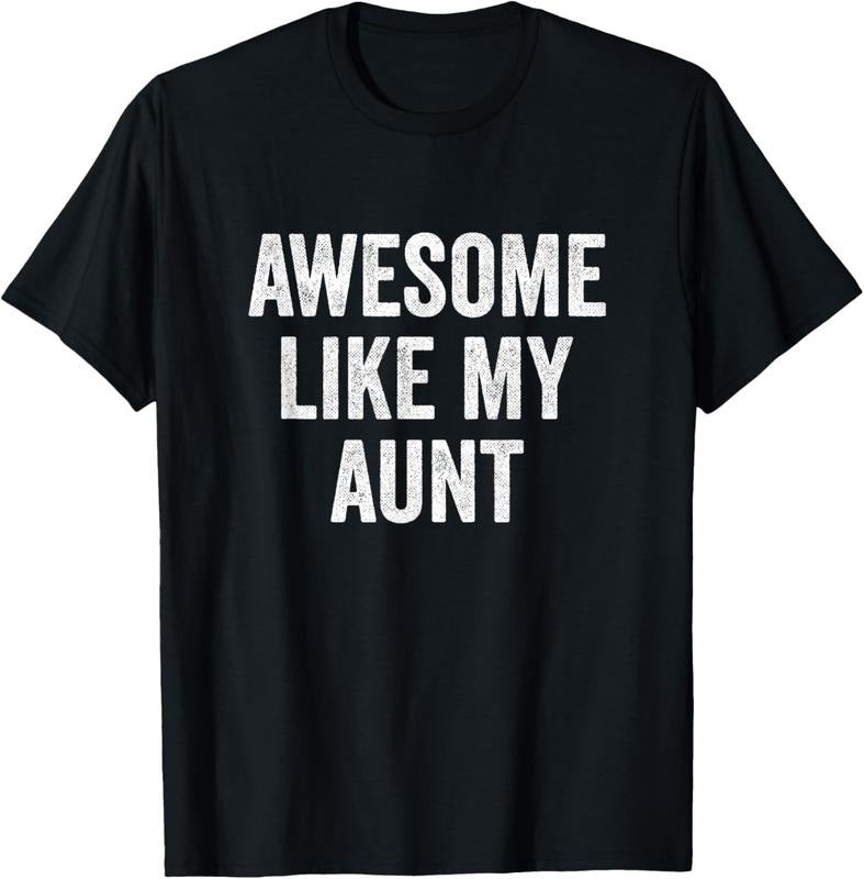100% Cotton Awesome Like My Aunt - Funny Niece Nephew T-Shirt Hoodie, Sweatshirt | WearSparks.com