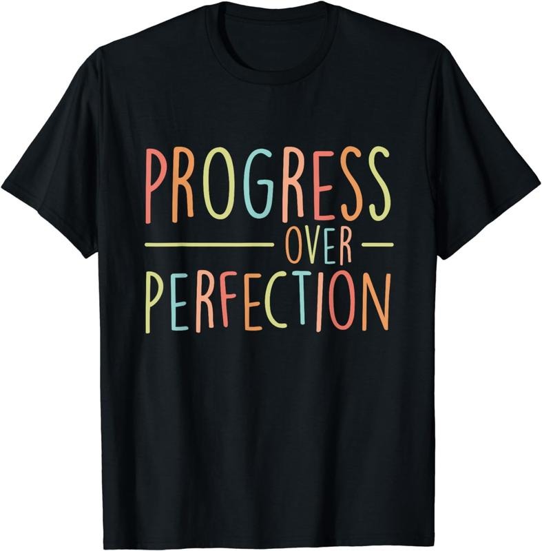 [100% Cotton]Back To School Progress Over Perfection Retro Teacher Gifts T-Shirt Hoodie, Sweatshirt | WearSparks.com