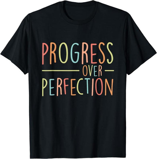 [100% Cotton]Back To School Progress Over Perfection Retro Teacher Gifts T-Shirt Hoodie, Sweatshirt | WearSparks.com