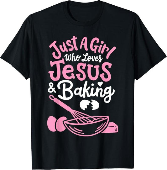 100% Cotton Baking Baker Bakery Just A Girl Who Loves Baking T-Shirt Hoodie, Sweatshirt | WearSparks.com