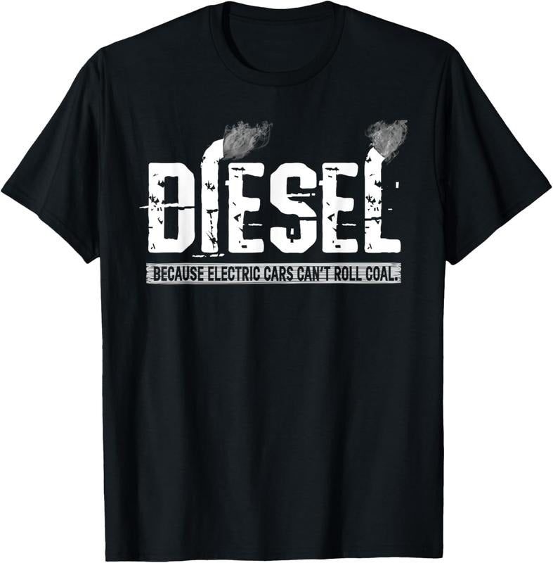 100% Cotton Because Electric Cars Can't Roll Coal Truck T-Shirt Hoodie, Sweatshirt | WearSparks.com