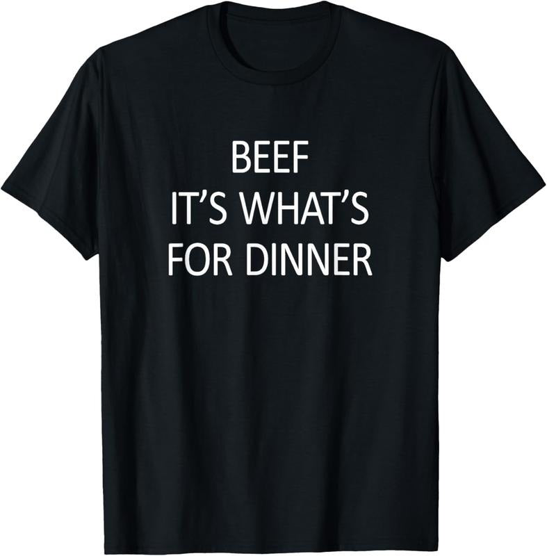100% Cotton Beef - It's What's For Dinner - T-Shirt Hoodie, Sweatshirt | WearSparks.com