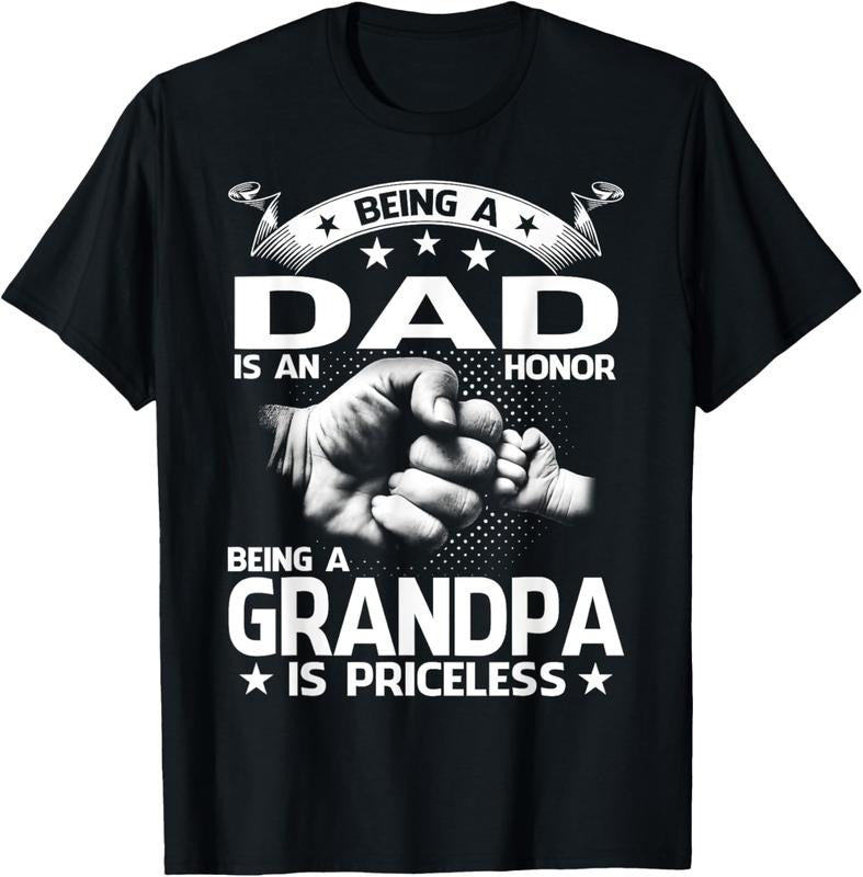 100% Cotton Being A Dad Is An Honor Being A Grandpa Is Priceless T-Shirt Hoodie, Sweatshirt | WearSparks.com