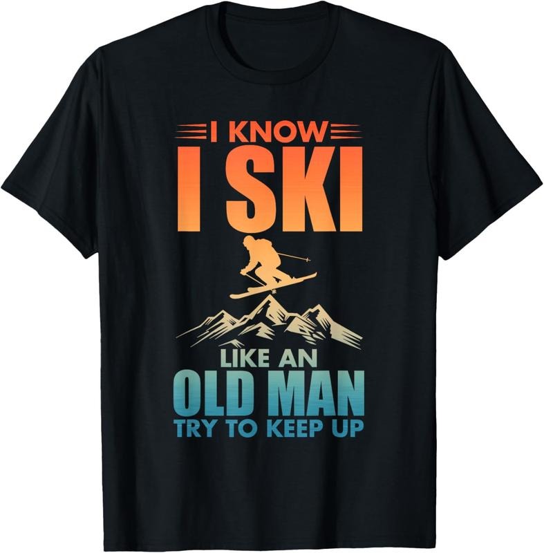 100% Cotton Best Ski Art For Grandpa Men Skiing Nordic Skier Skiing T-Shirt Hoodie, Sweatshirt | WearSparks.com