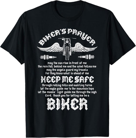 100% Cotton Bikers Prayer Vintage Motorcycle Motorbike Men Women s T-Shirt Hoodie, Sweatshirt | WearSparks.com
