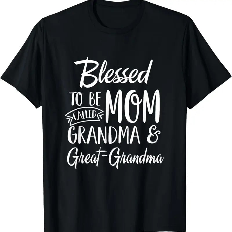 100% Cotton Blessed To Be Called Mom Grandma & Great-Grandma Mothers Day T-Shirt Hoodie, Sweatshirt | WearSparks.com