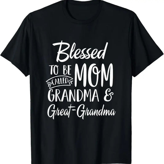 100% Cotton Blessed To Be Called Mom Grandma & Great-Grandma Mothers Day T-Shirt Hoodie, Sweatshirt | WearSparks.com