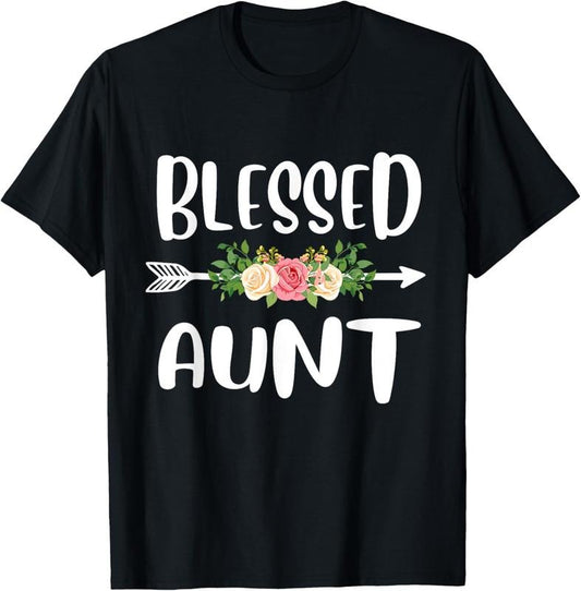 100% Cotton Blessed to be called Aunt Floral Arrow Design Mothers Day T-Shirtstyle{n002}2 T-Shirts, Hoodie, Sweatshirt