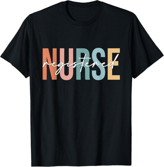 100% Cotton Boho Retro Vintage Registered Nurse Stethoscope Nursing T-Shirt Hoodie, Sweatshirt | WearSparks.com