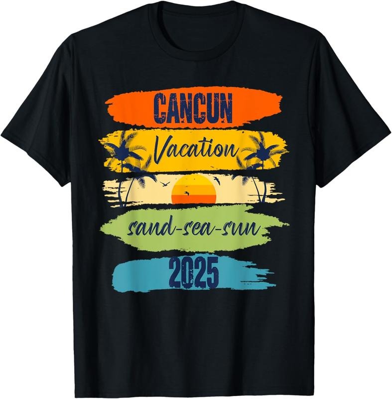 100% Cotton Cancun Mexico 2025 Summer Vacation Matching Family Group T-Shirt Hoodie, Sweatshirt | WearSparks.com