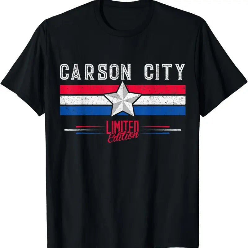 [100% Cotton]Carson City T-Shirt Retro Vintage Shirt Gift Women Men Kids T-Shirt Hoodie, Sweatshirt | WearSparks.com