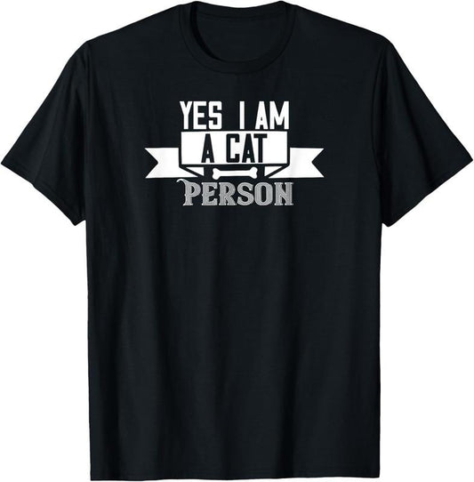 100% Cotton Cat Lover Funny - Yes I Am A Cat Person T-Shirt Hoodie, Sweatshirt | WearSparks.com