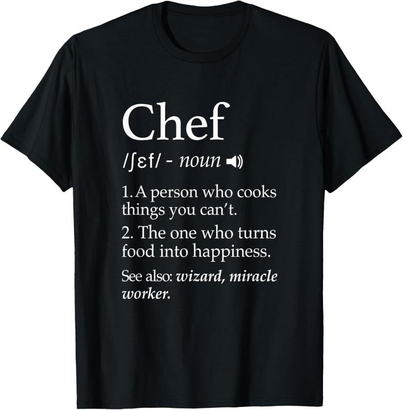 100% Cotton Chef Definition Funny Line Saying Cook Cooking Gifts Chefs T-Shirt Hoodie, Sweatshirt | WearSparks.com
