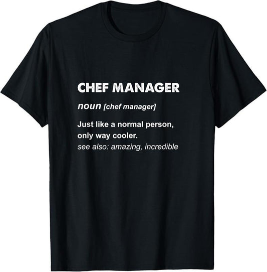 100% Cotton Chef Manager T-Shirt Hoodie, Sweatshirt | WearSparks.com