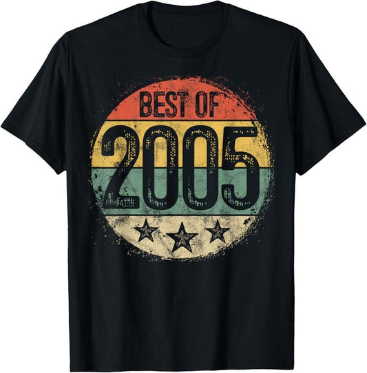 100% Cotton Circular Vintage Best of 2005 19 Year Old Gift 19th Birthday T-Shirt Hoodie, Sweatshirt | WearSparks.com
