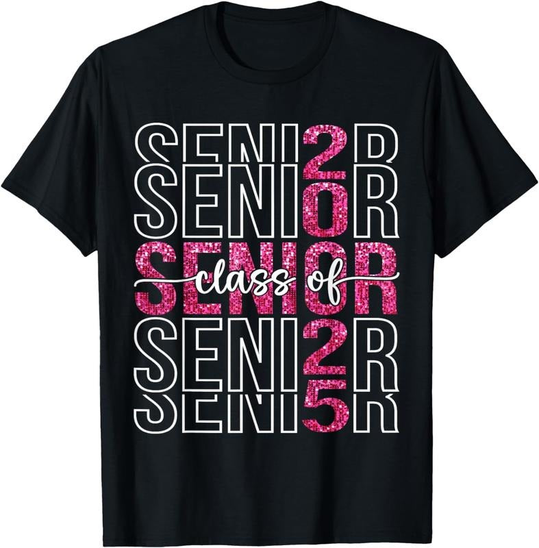 [100% Cotton]Class of 2025 Senior 25 Shirt High School Graduation Party T-Shirt Hoodie, Sweatshirt | WearSparks.com