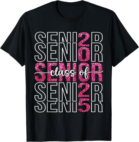[100% Cotton]Class of 2025 Senior 25 Shirt High School Graduation Party T-Shirt Hoodie, Sweatshirt | WearSparks.com
