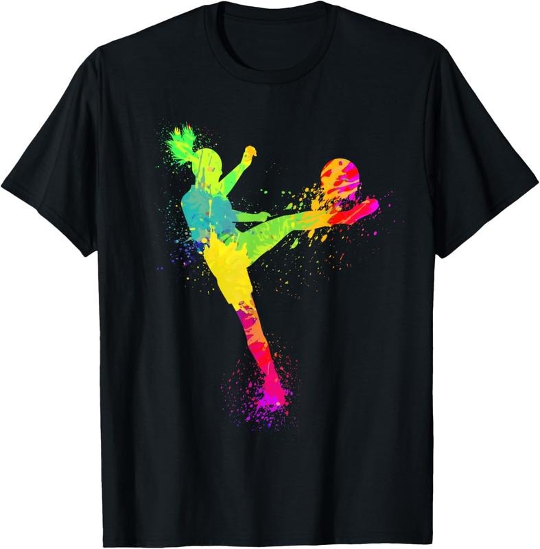 100% Cotton Cool Soccer Design For Women Girls Soccer Player Sport Lover T-Shirt Hoodie, Sweatshirt | WearSparks.com