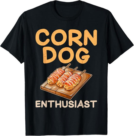 100% Cotton Corn Dog Enthusiast Corn Dog T-Shirt Hoodie, Sweatshirt | WearSparks.com