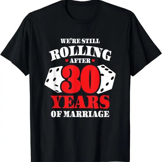 [100% Cotton]Couples Married 30 Years - Funny 30th Wedding Anniversary T-Shirt Hoodie, Sweatshirt | WearSparks.com