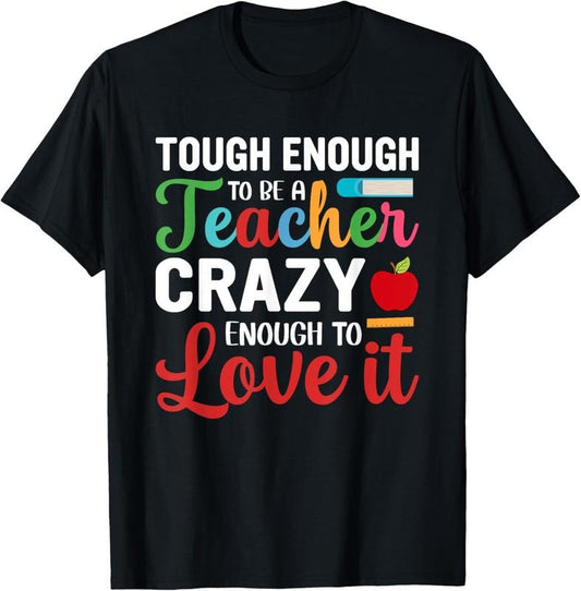 100% Cotton Crazy Teacher Men Women Funny School Teachers T-Shirt Hoodie, Sweatshirt | WearSparks.com