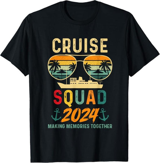 100% Cotton Cruise Squad 2024 Family Vacation Matching Group Summer T-Shirt Hoodie, Sweatshirt | WearSparks.com