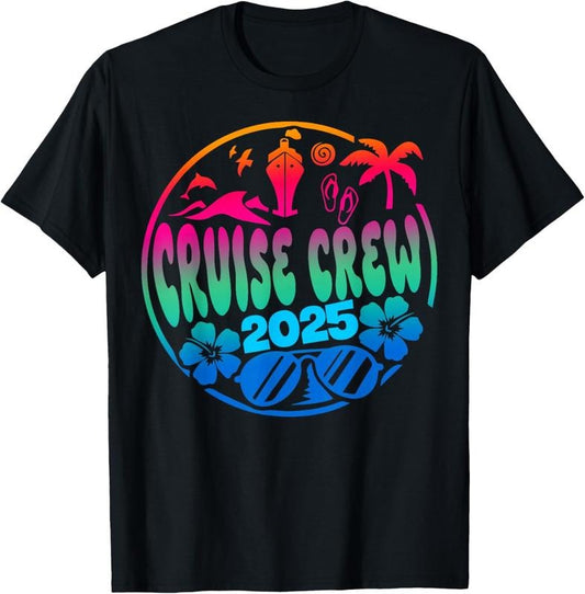 100% Cotton Cruisin Crew 2025 Cruise Family Friends Vacation Matching T-Shirt Hoodie, Sweatshirt | WearSparks.com