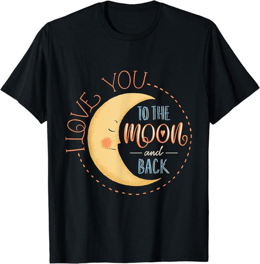 [100% Cotton]Cute I Love You To The Moon And Back T-Shirt Hoodie, Sweatshirt | WearSparks.com