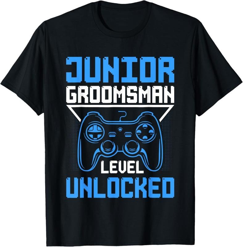 100% Cotton Cute Junior Groomsman Gaming Wedding Party Jr Boys Gift T-Shirt Hoodie, Sweatshirt | WearSparks.com